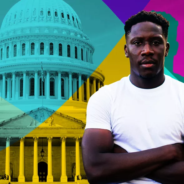 Protect our democracy - stylized