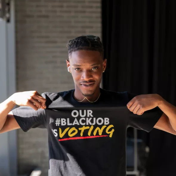 Voting Image - NAACP - Derrick Lewis