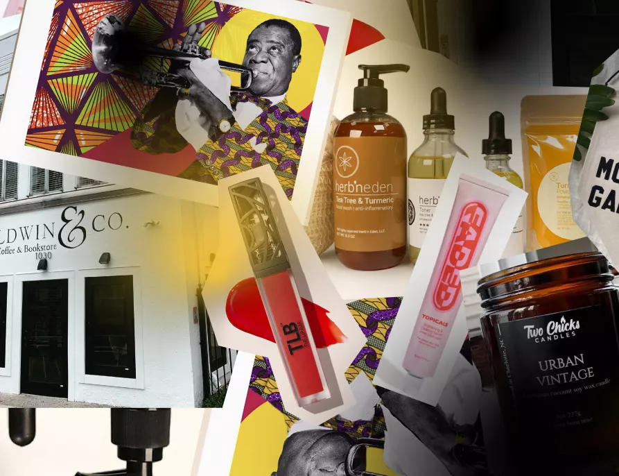 Collage of Black-owned businesses