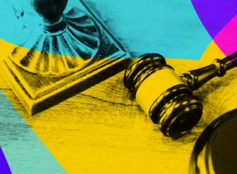 Styled image of gavel